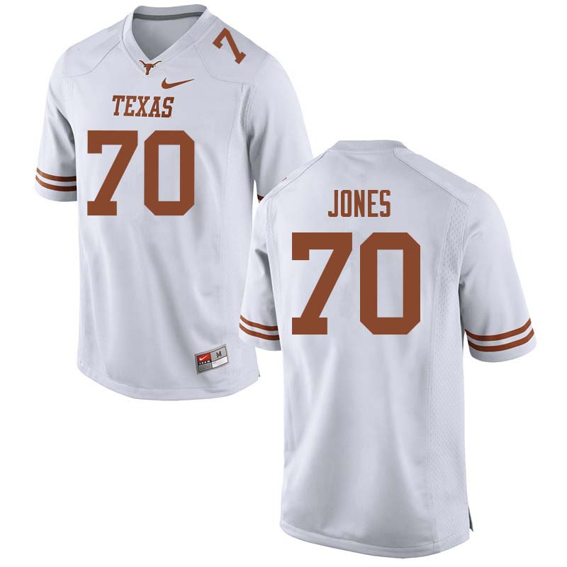 Men #70 Christian Jones Texas Longhorns College Football Jerseys Sale-White